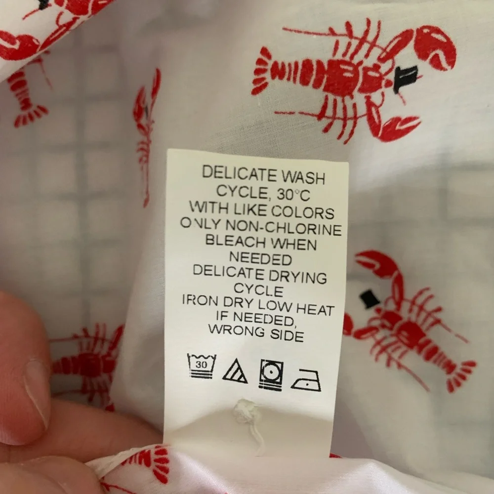 The Cat’s Pajamas Mister Lobster Luxe Pima Sleeveless Nightshirt Size L NEW - Picture 12 of 16